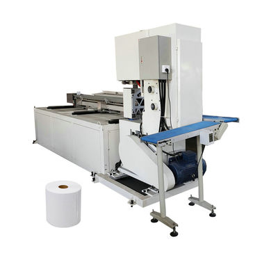 Macchina per il taglio di carta igienica a rotolo industriale, seghe a nastro 15 kW 15-30 tagli/minuto