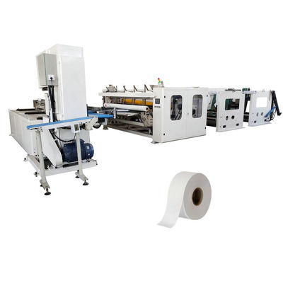 Linea di produzione automatica di maxi rotoli di carta igienica con macchina di imballaggio a contrazione termico
