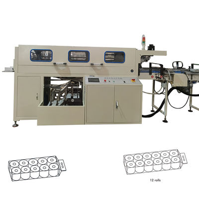 Macchina di imballaggio di carta igienica a 10 rotoli completamente automatica