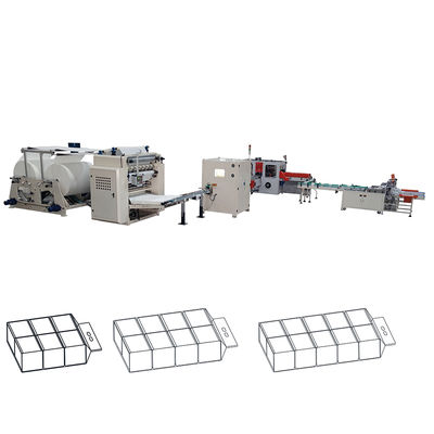 Cina 6 linee di disegno morbido V interfold tessuto facciale carta fabbrica di macchine di linea di produzione fabbrica